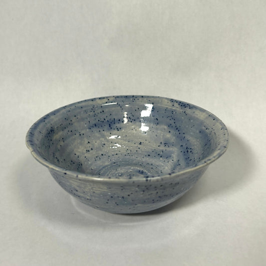 blue spotted bowl