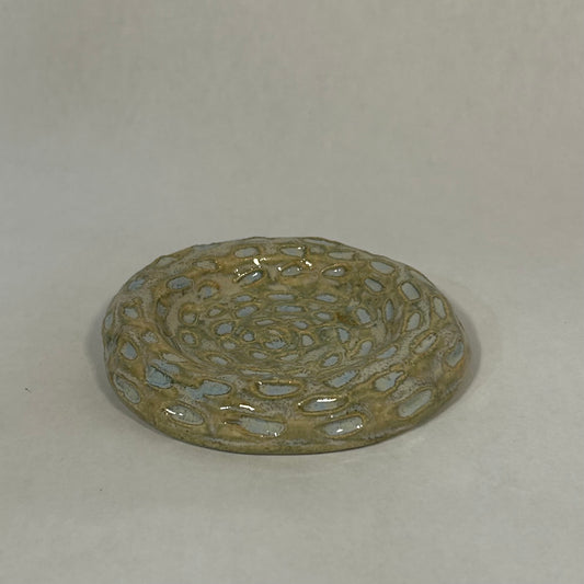 green ring dish/ash tray