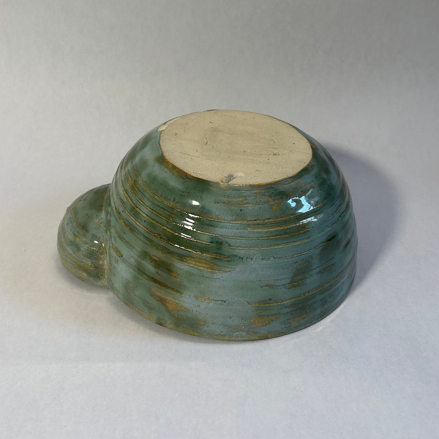 green and blue chip and dip bowl