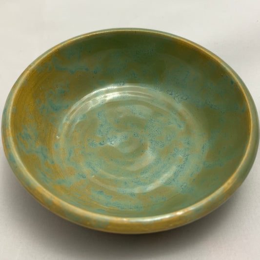 blue and green bowl