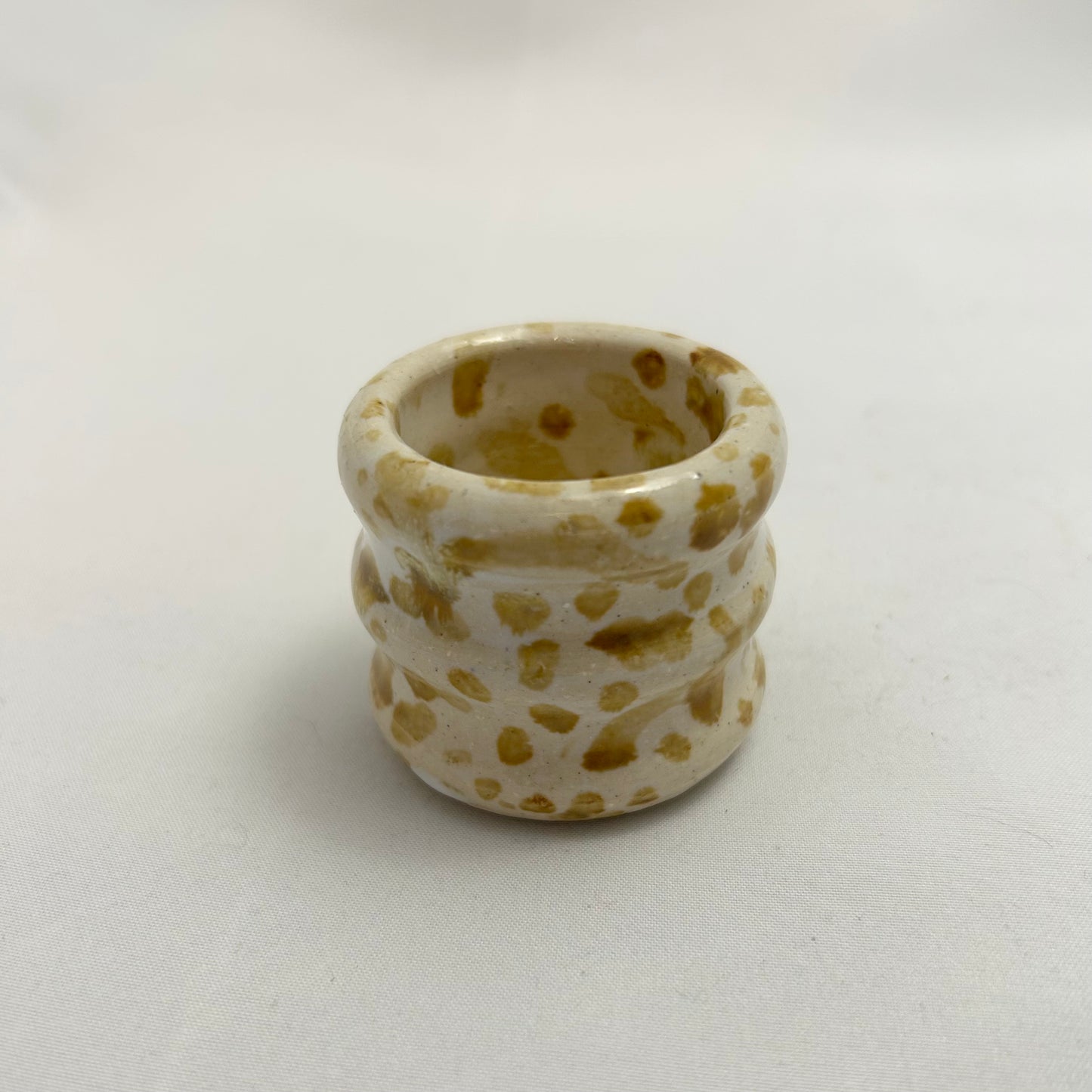 spotted wavy shot glass