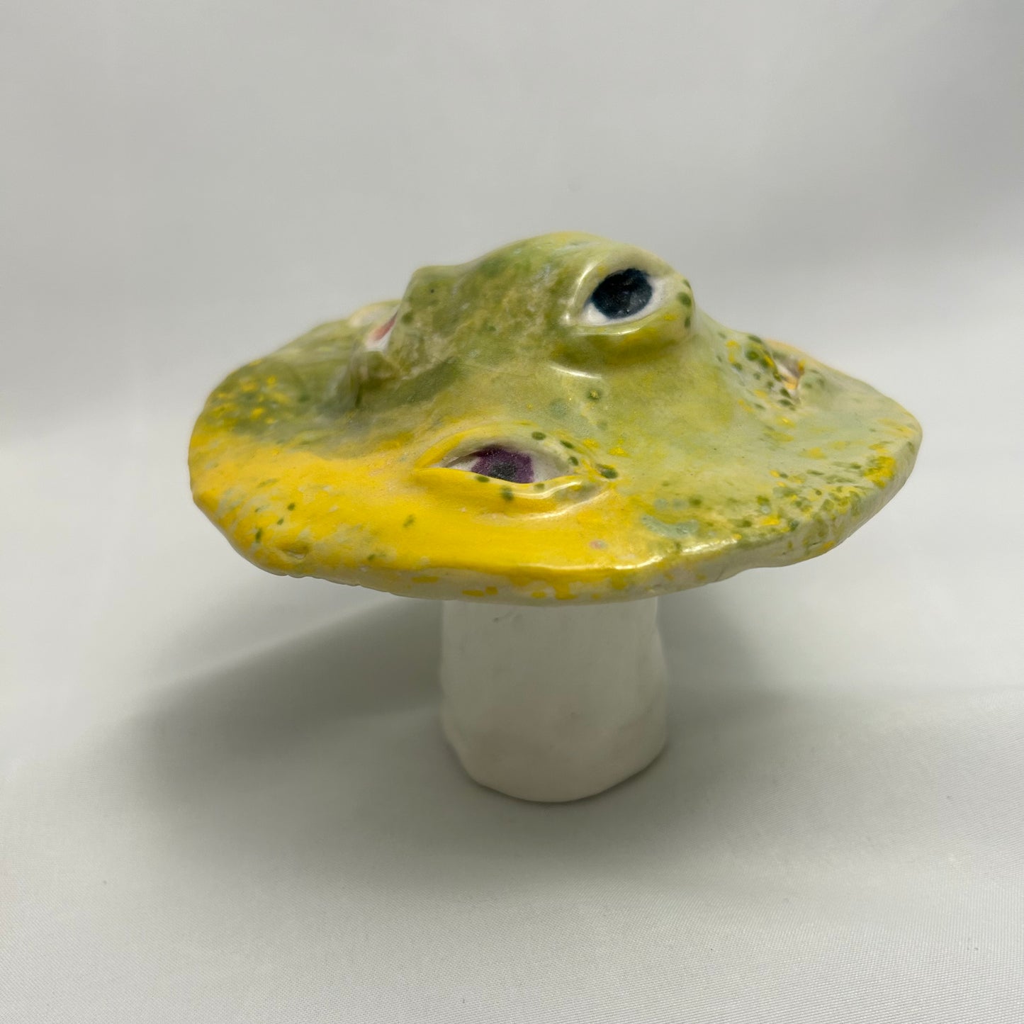 green and yellow mushroom