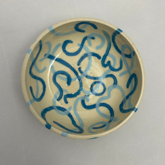 blue squiggly bowl